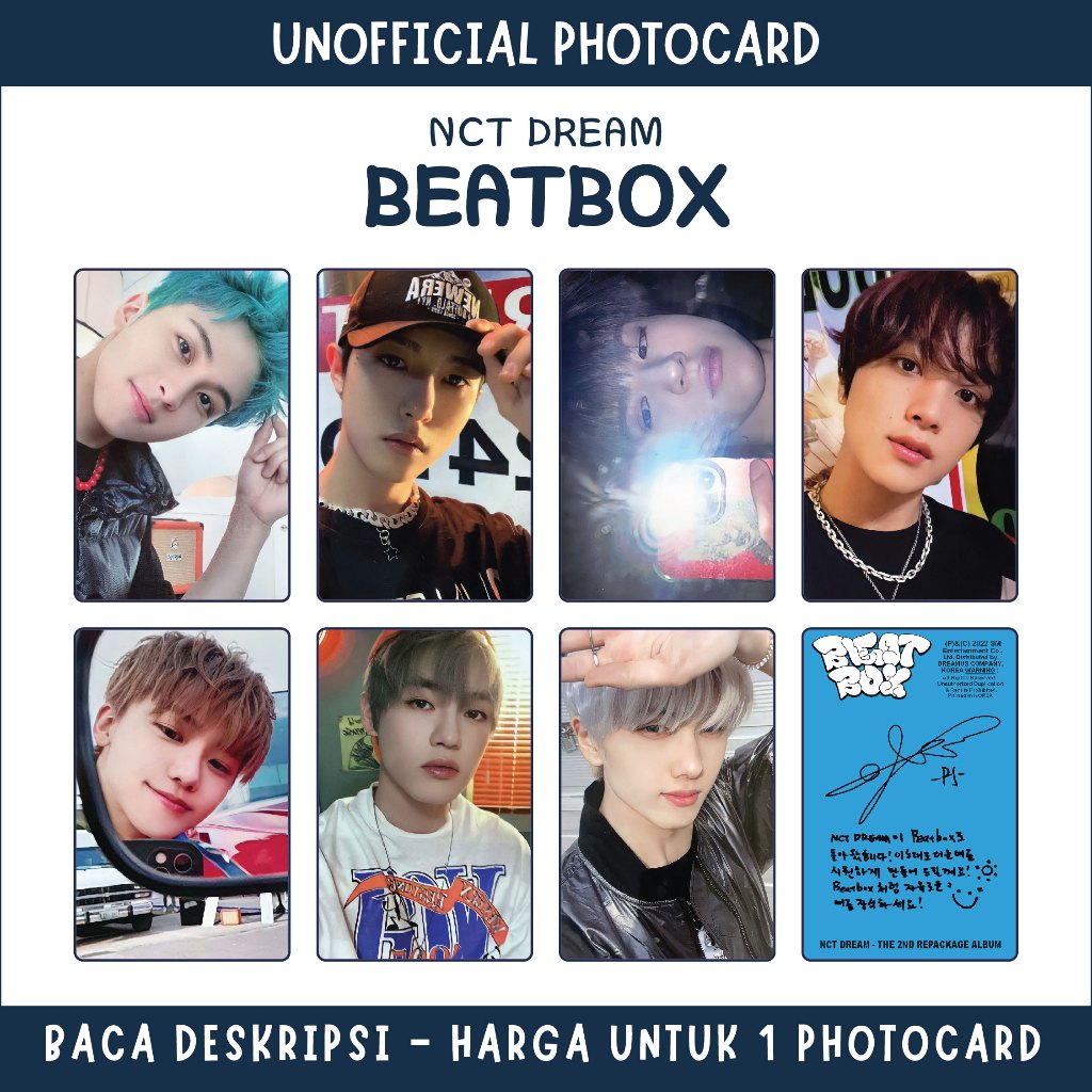 UNOFFICIAL PHOTOCARD] NCT DREAM - BEATBOX | Shopee Philippines