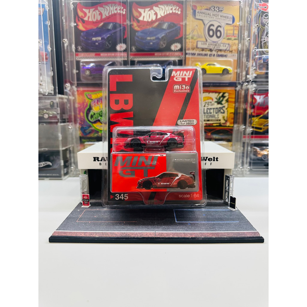 Mini GT No. 345 LB Works Nissan GTR R35 Red LBWK Mijo Exclusive ...