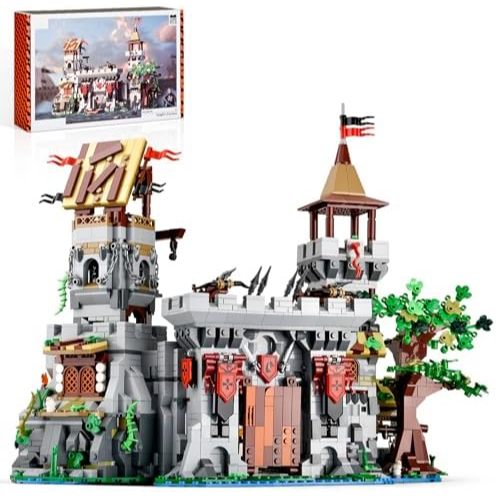 BNG Architecture Castle Building Set for Adult, 2 in 1 Fortress ...