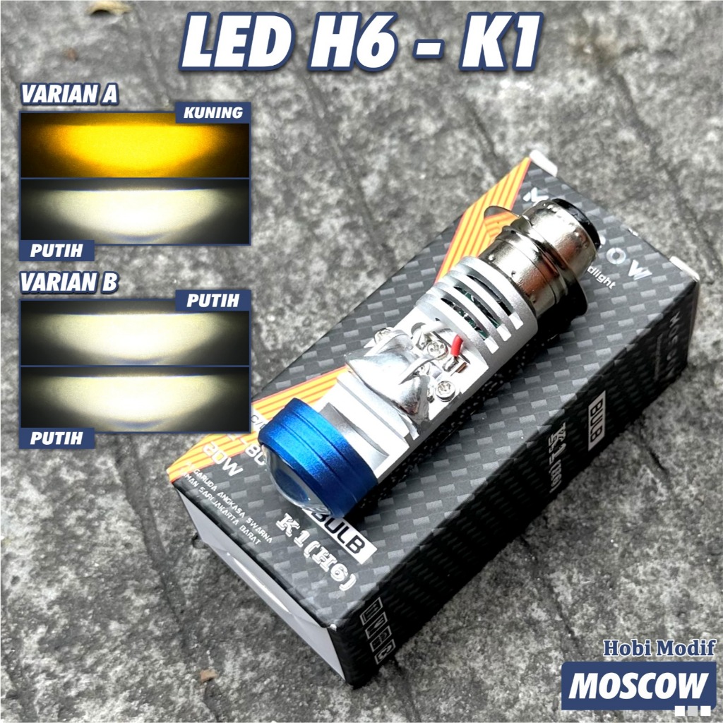 H6 20 WATT P15D LED HEADLIGHT FAR NEAR DOUBLE COLOR WHITE YELLOW MATIC ...