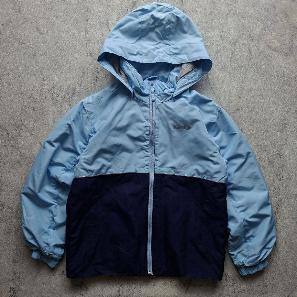 IGNIO Windbreaker Jacket (Navy/SoftBlue) | Shopee Philippines