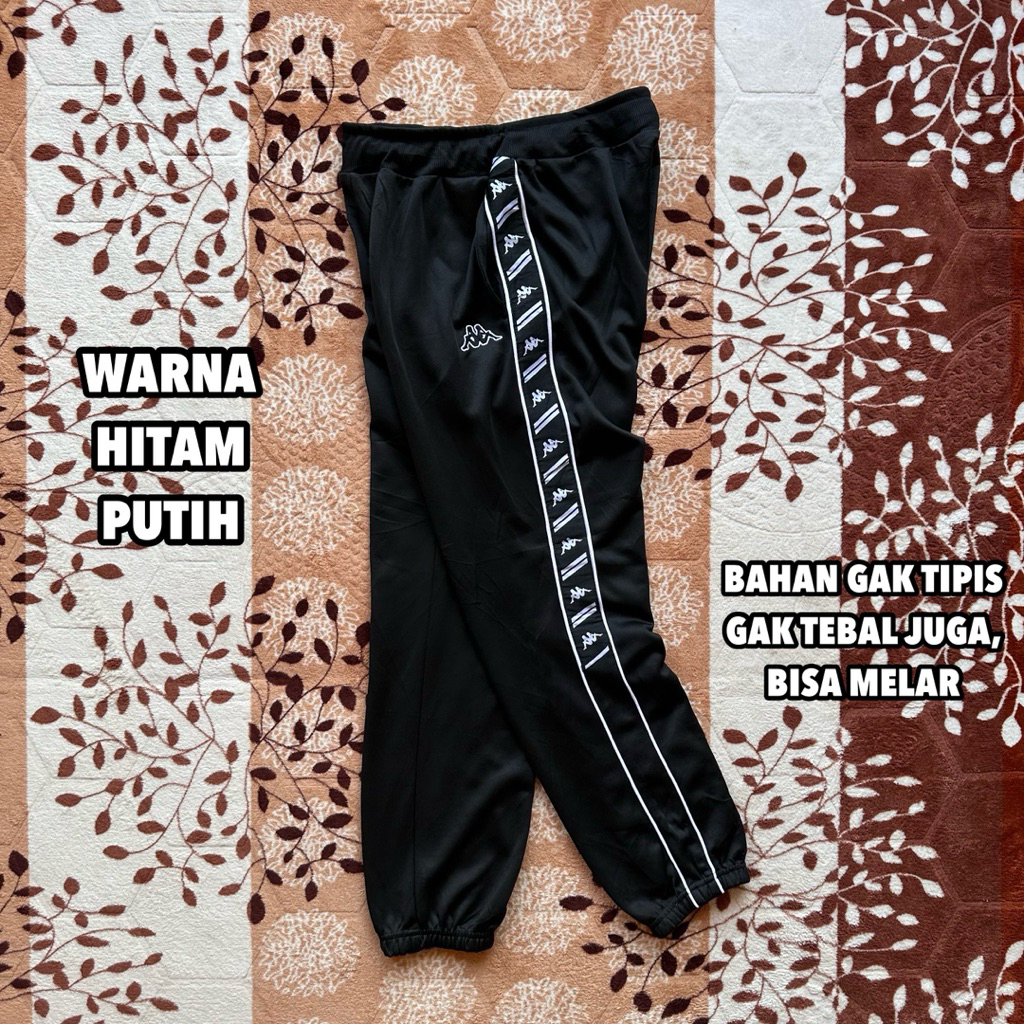 KAPPA Tapped - Jogger Trackpants (Black) M | Shopee Philippines