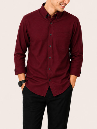 KEMEJA KATUN Shirt Men's Long Sleeve Premium Cotton Formal Casual Work ...