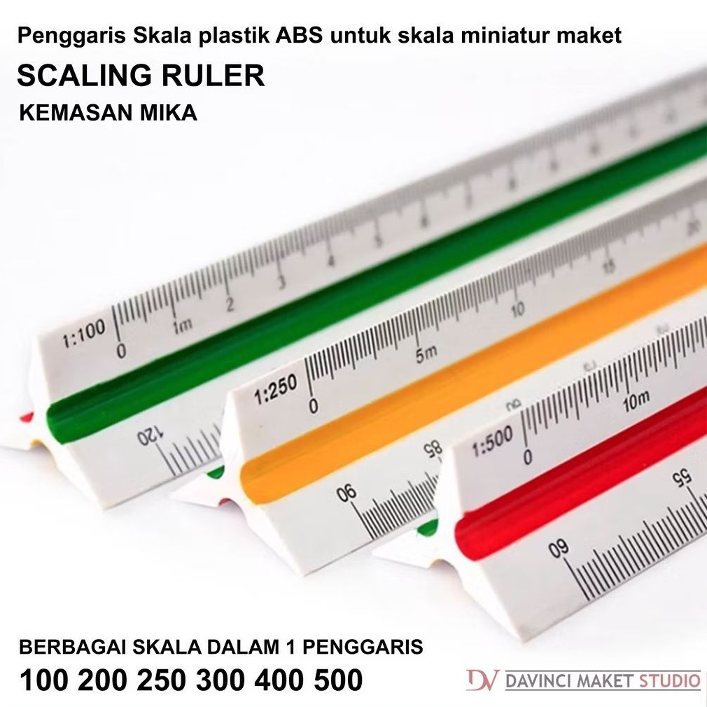 Miniature Diorama Model Scale Ruler 1:100 1:200 1:250 1:300 1:400 1:500 ...