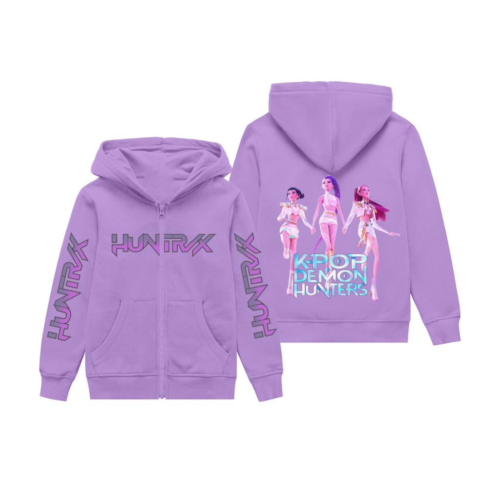 HUNTRIX KPOP DEMON HUNTERS CHILDREN'S ZIP HOODIE JACKET | Shopee ...