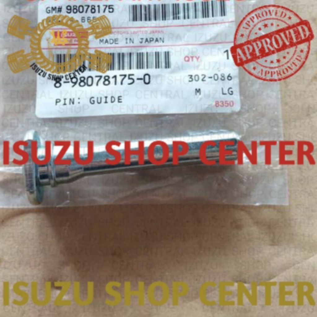 PEN PIN GUIDE SUPPORT CALIPER BRAKE ISUZU DMAX 4JJ 4JK RZ4E MUX TRAGA ...