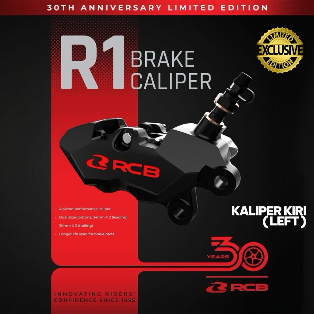 RCB R1 SERIES 4 PISTON FRONT CALIPER (Kiri) RCB R1 CALIPER | Shopee ...