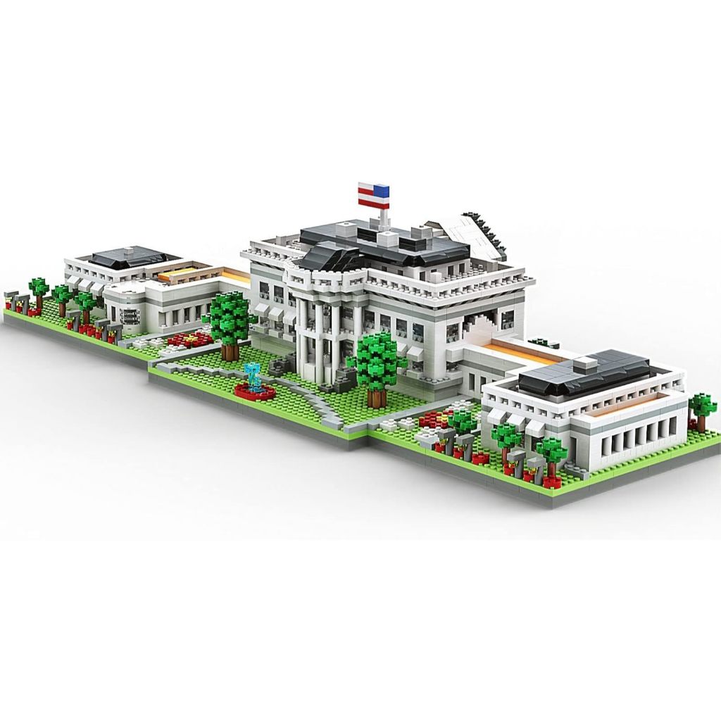 SEMKY Micro Mini Blocks White House Famous Landmark Model Set, | Shopee ...