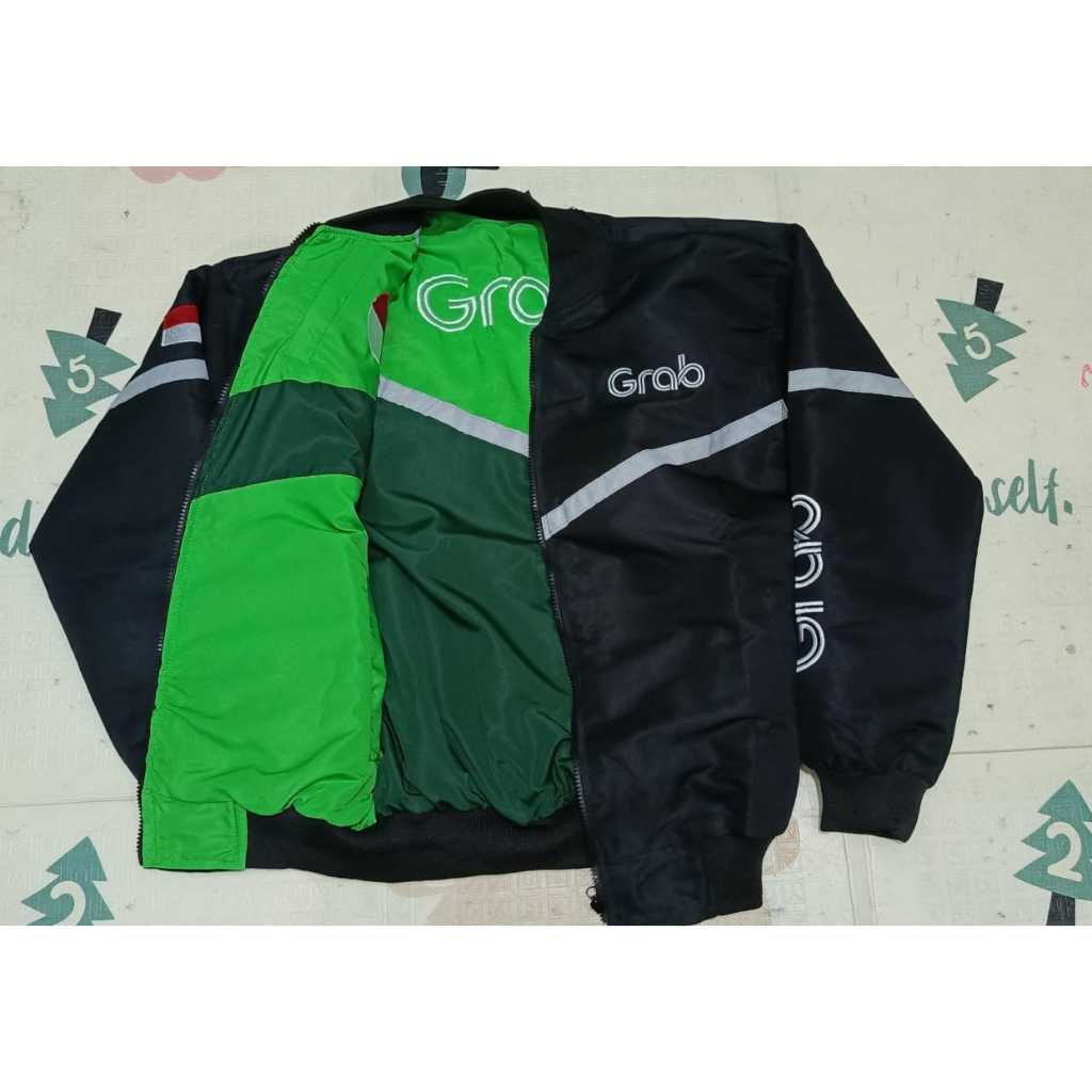 GRAB ORIGINAL GRAB BLACK JACKET, WATERPROOF EMBROIDERED REVERSIBLE ...