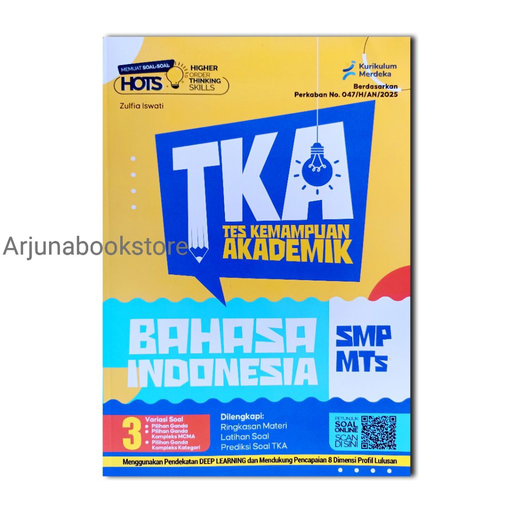 INDONESIAN LANGUAGE MATHEMATICS TKA BOOK SMP/MTs 2026 Academic Ability ...