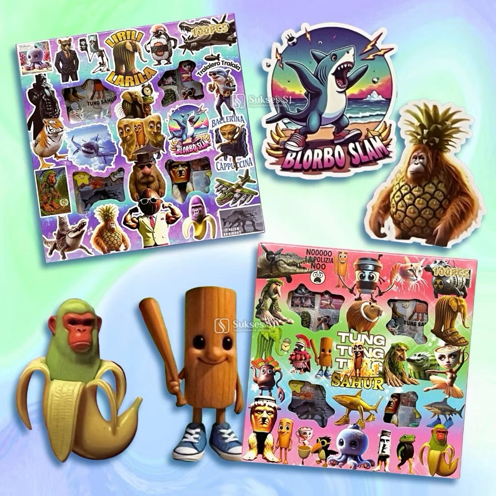 SAHUR TUNG-TUNG STICKERS (1 BOX CONTAINS 100 PCS) | Shopee Philippines