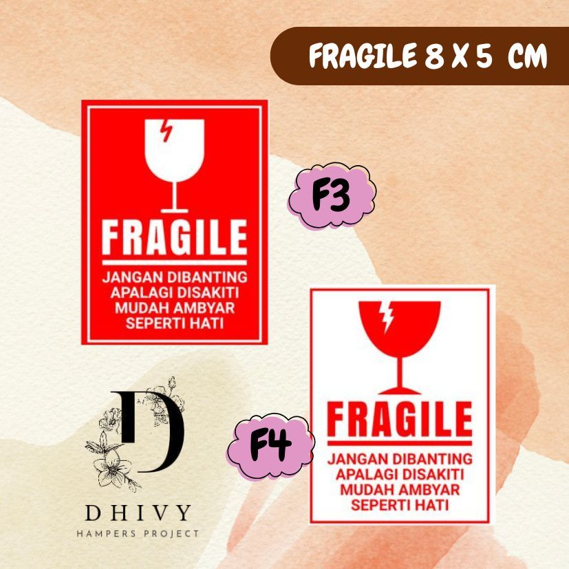 Fragile Stickers Do Not Drop Waterproof Strong Stickers | Shopee ...