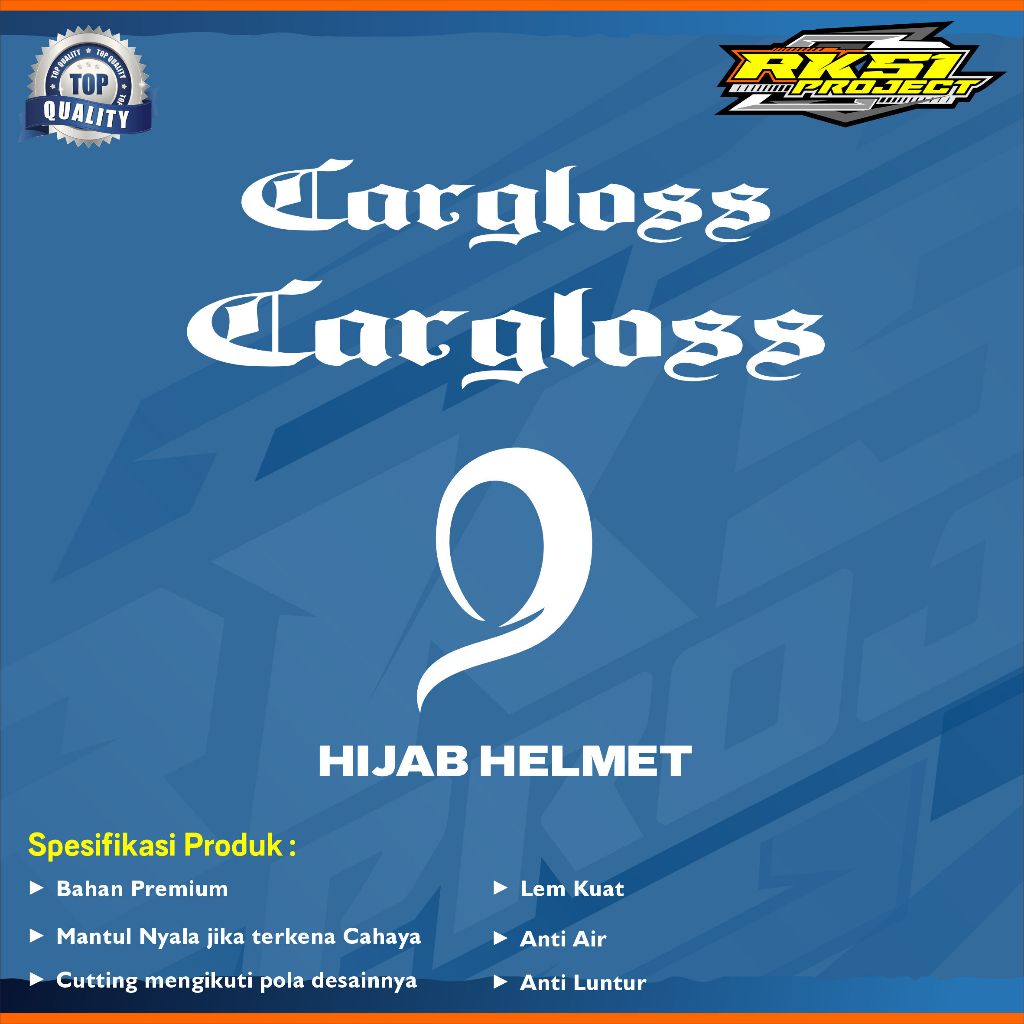 CARGLOSS Helmet Sticker | Shopee Philippines