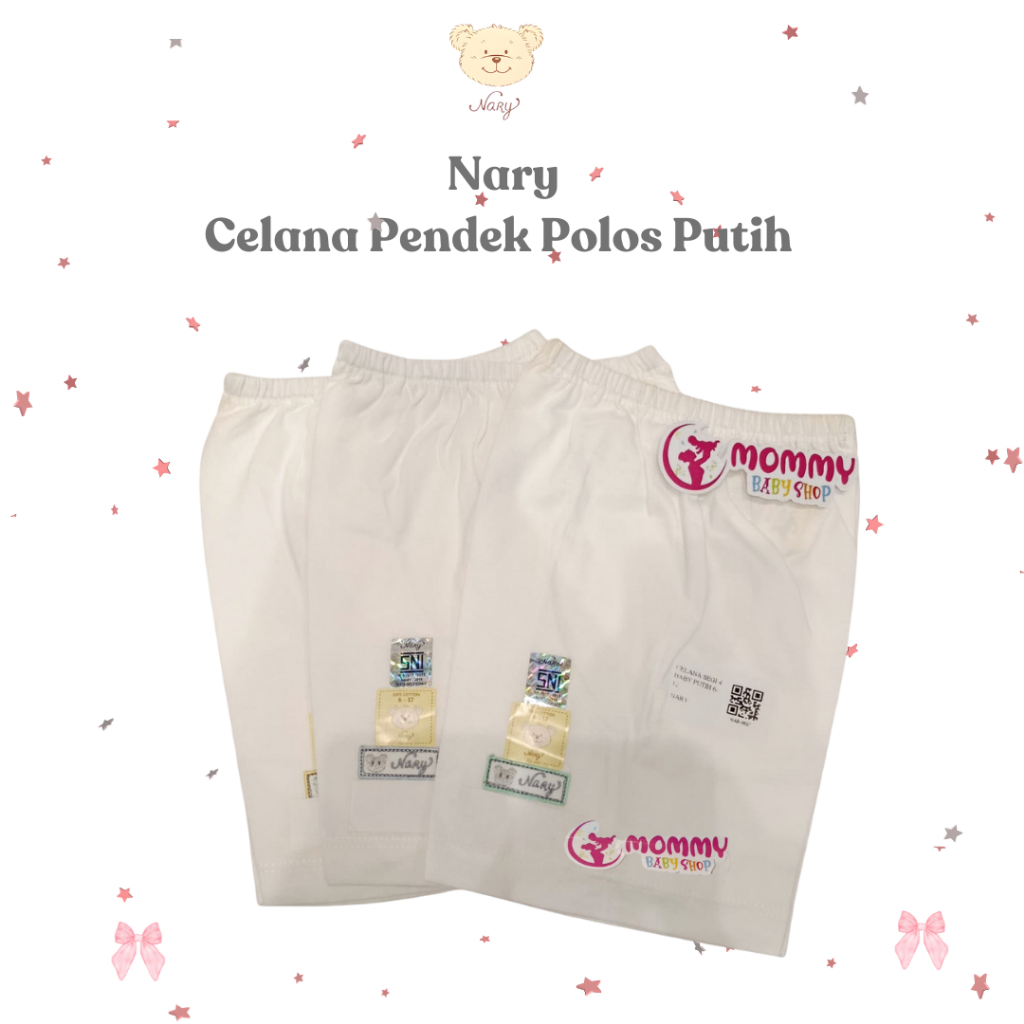 Nary Plain White Shorts 1pcs | Shopee Philippines