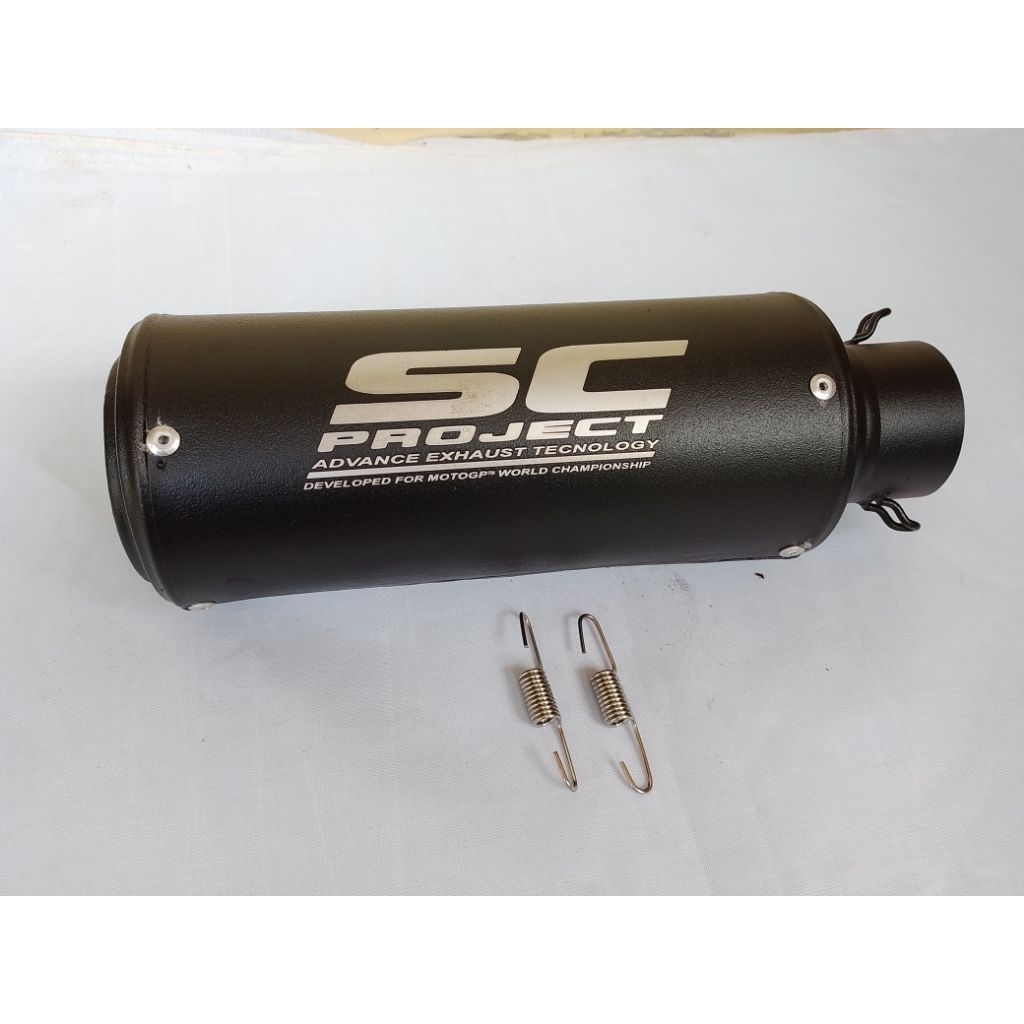 Canister SC Project Full Black Open 51mm Pipe Universal Motorcycle ...
