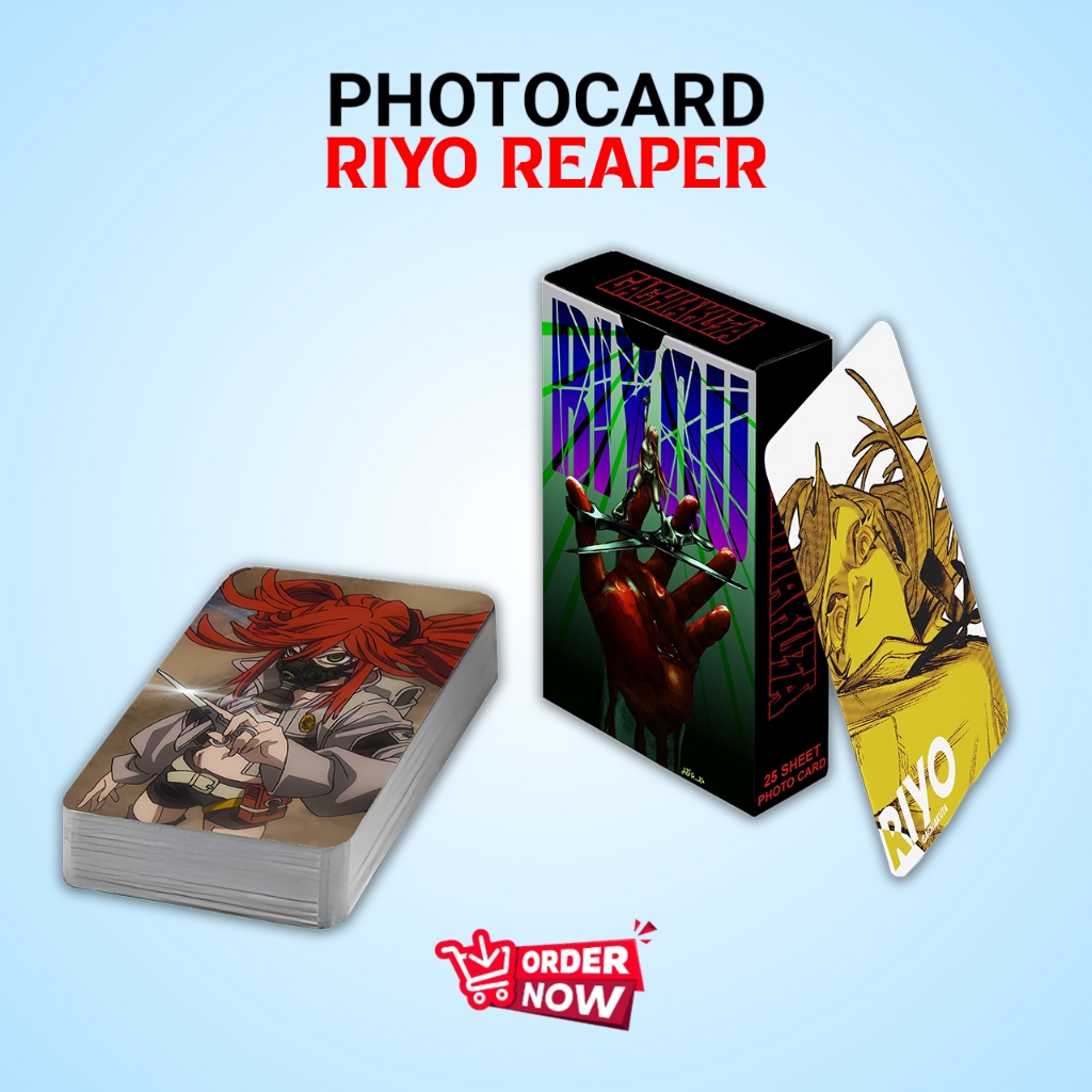 RIYO REAPER ANIME GACHIAKUTA PREMIUM PHOTOCARD SET 1 PACK LIMITED