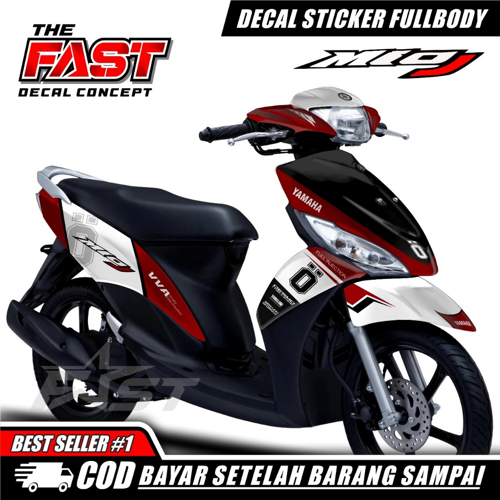 Latest Mio J Full Body Stickers Ohlins Motif Simple Cool Limited ...
