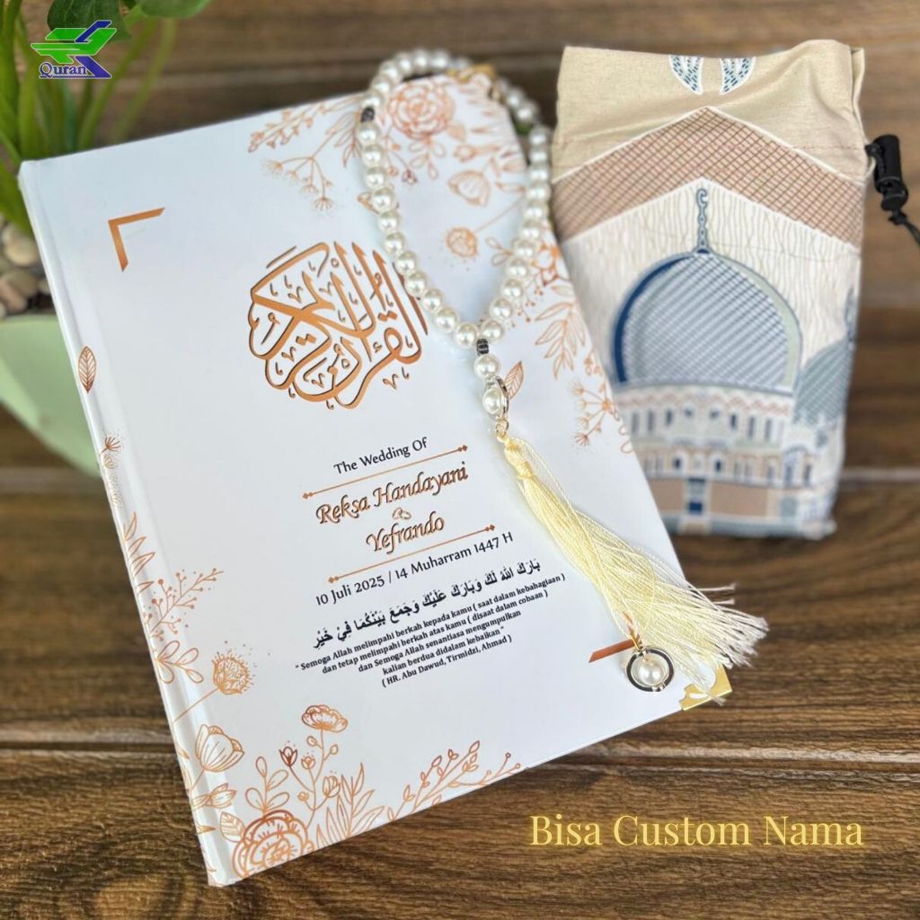 Custom Quran Name Dowry Quran Wedding Gift Quran and Prayer Beads ...