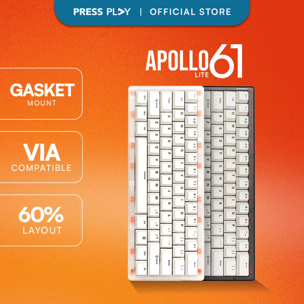 APOLLO61 Lite 60% Wired Mechanical Keyboard by Press Play | Shopee ...