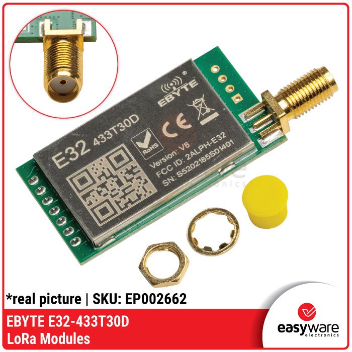 EBYTE E32 433T30D SX1278 LoRa 433MHz 1W – Wireless Long Range Module ...