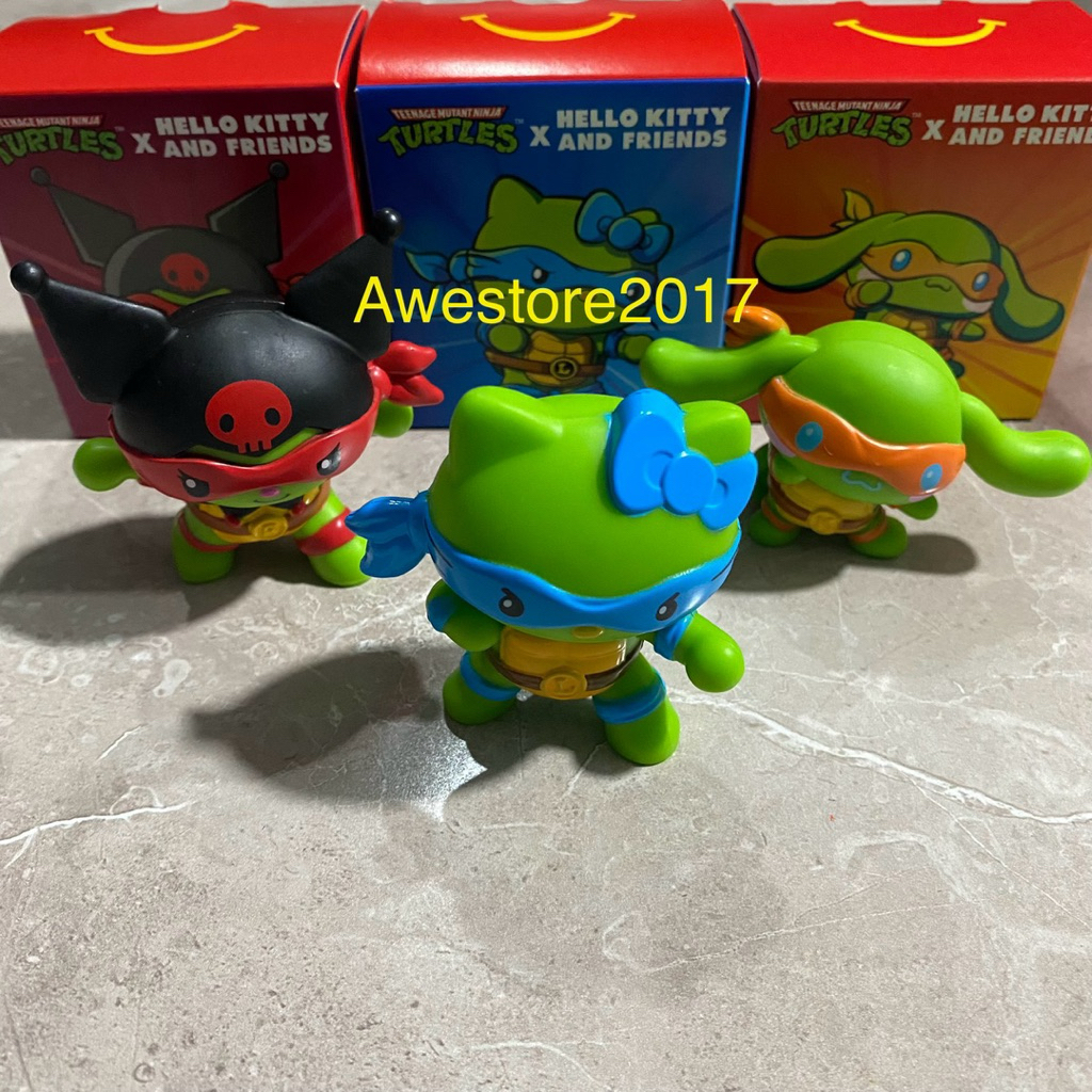 Hello Kitty X Teenage Mutant Ninja Turtle TMNT Happy Meals Sanrio ...