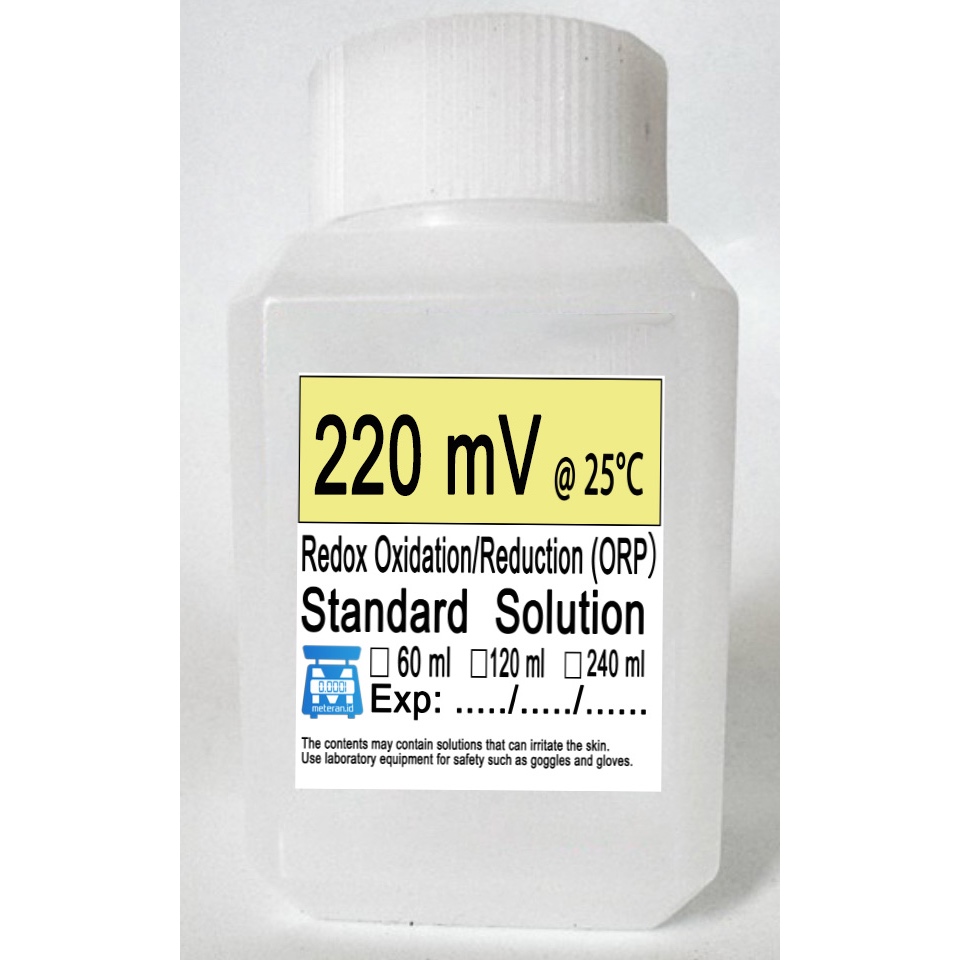 ORP Redox Oxidation Standard Solution (ORP) Standard Solution 25C ...