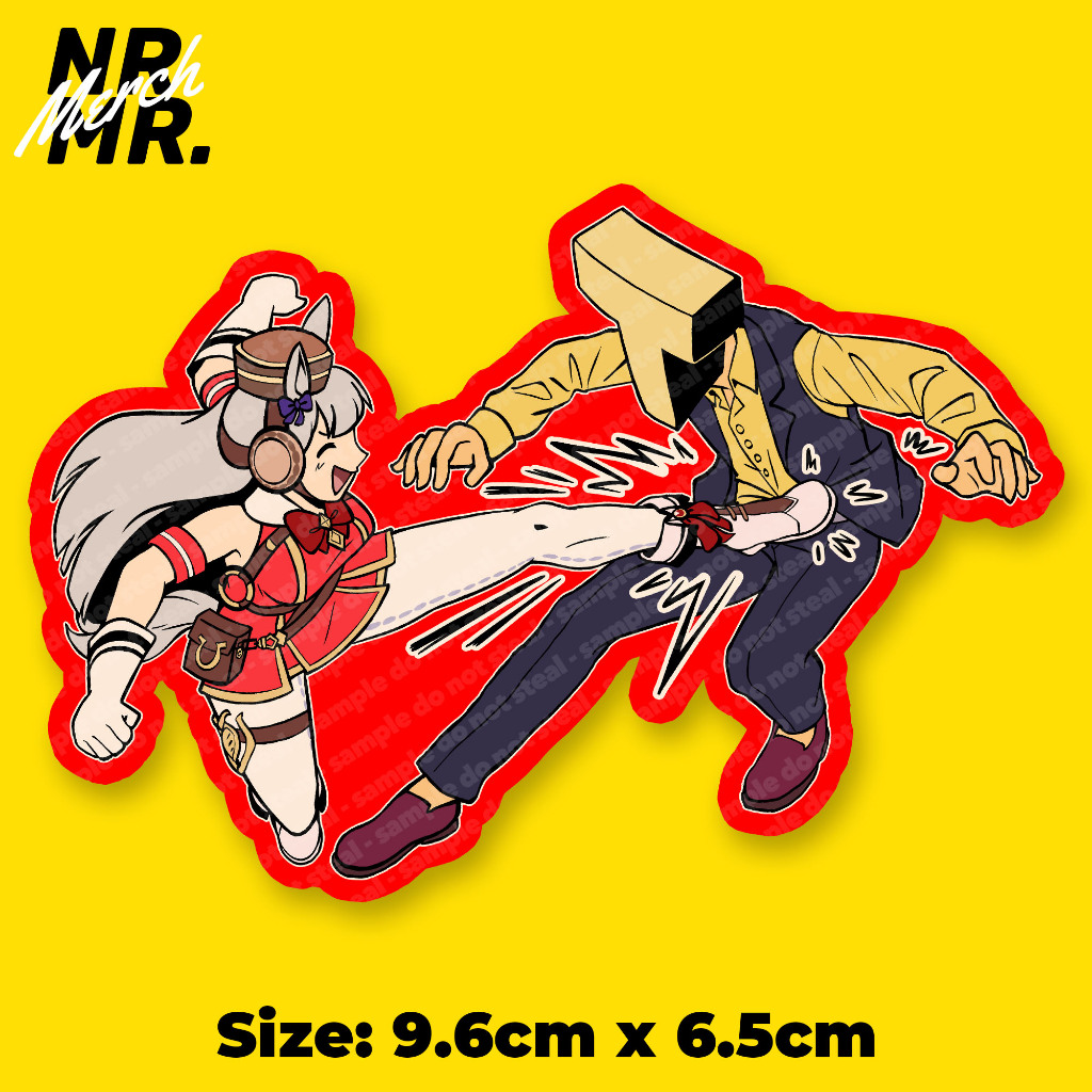 Gold Ship Char Kick Mobile Suit Gundam parody Uma Musume Sticker ...