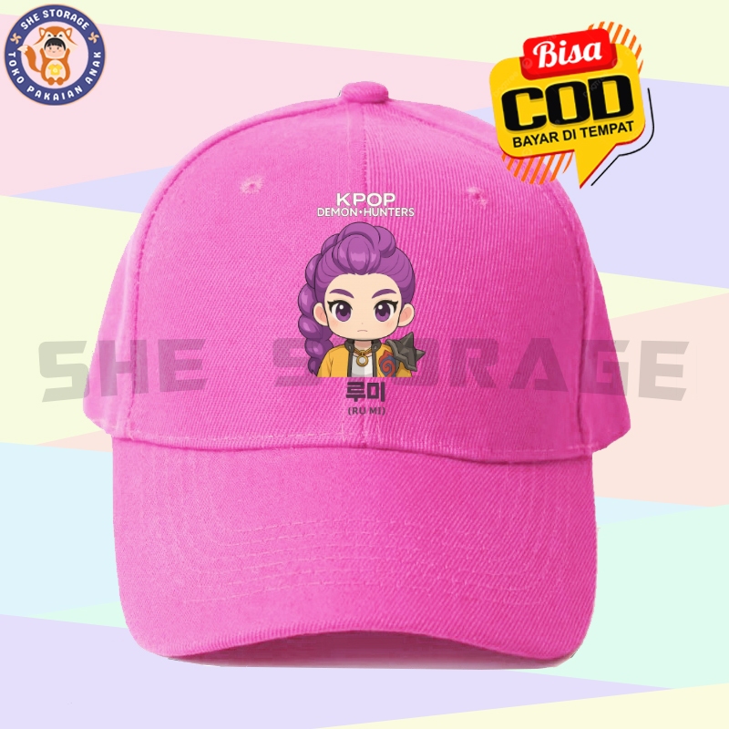 KPOP DEMON HUNTERS RUMI CHARACTER KIDS BASEBALL CAP | Shopee Philippines