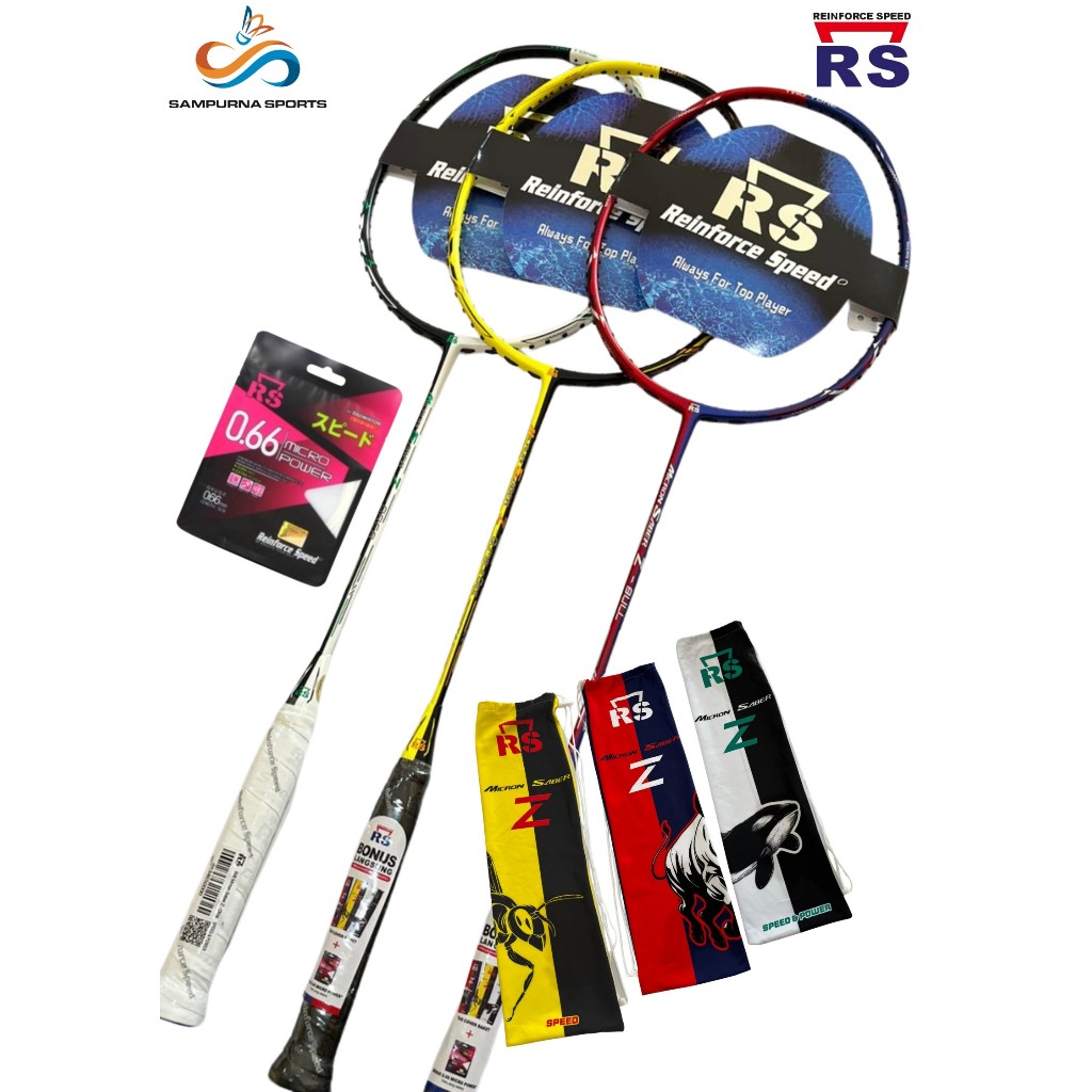 RS MICRON SABER Z NEW BADMINTON RACKET | Shopee Philippines