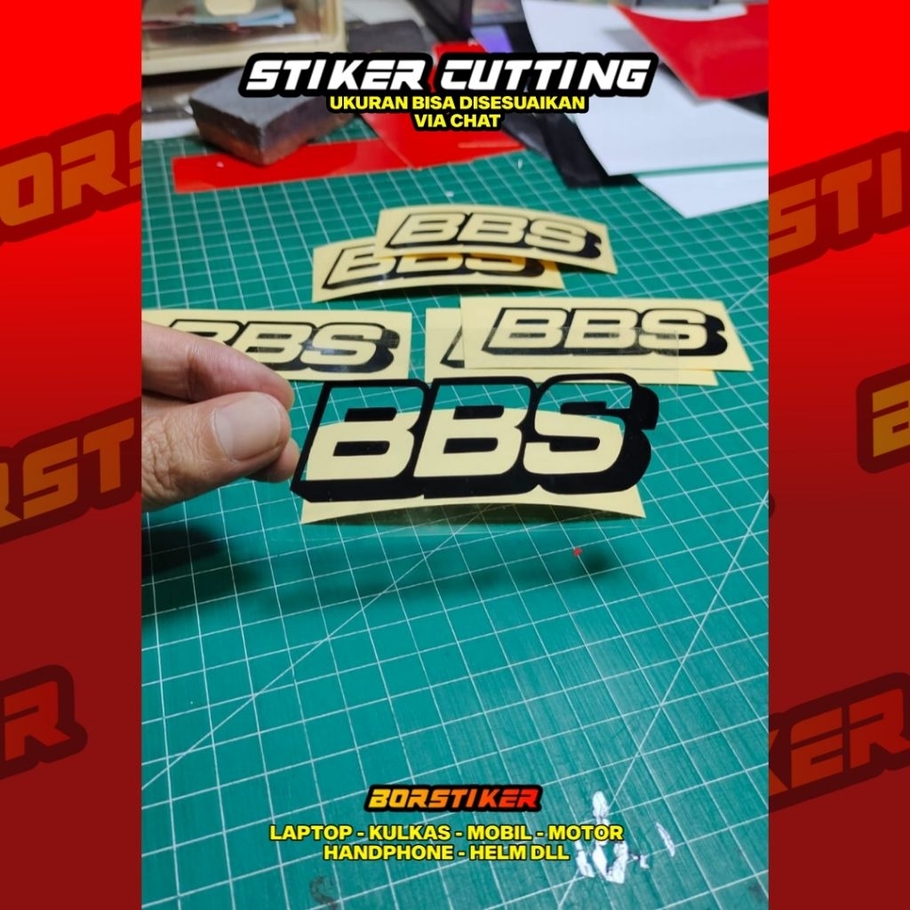 BBS LOGO STICKERS TRANSPARENT CUSTOM CUTTING STICKERS | Shopee Philippines