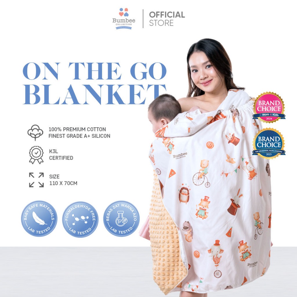 Bumbee Collection – 6-in-1 Multifunctional Baby Blanket On The Go ...