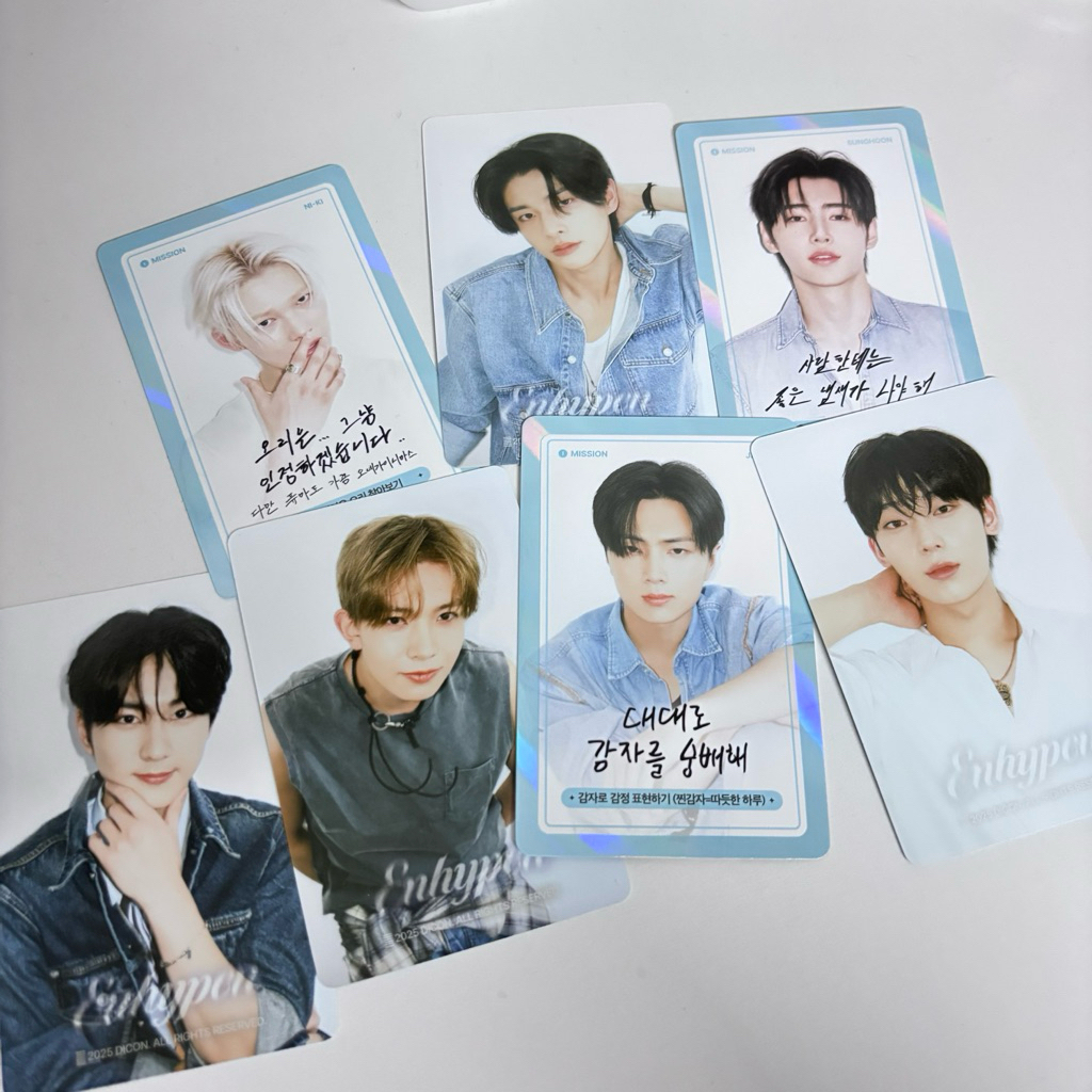 DICON ENHYPEN GOLDEN AGE CARD PHOTOCARD PC KPOP JUNGWON HEESEUNG ...