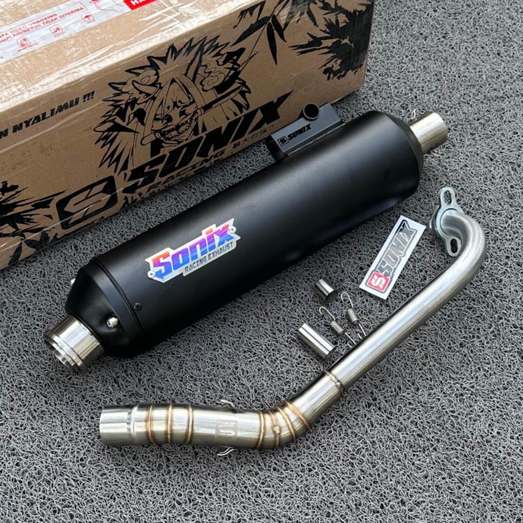 Standard Racing Exhaust V3 Pro Black Nmax Aerox Pcx Vario Stylo Lexi ...
