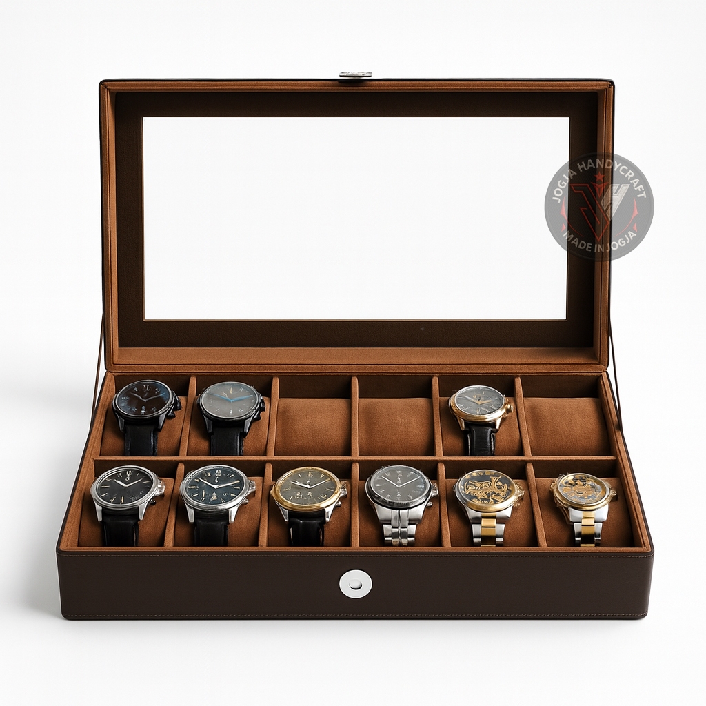 FULL COLOR Watch Box Contents 12 Watch Box/ Watch Box Watch Container ...