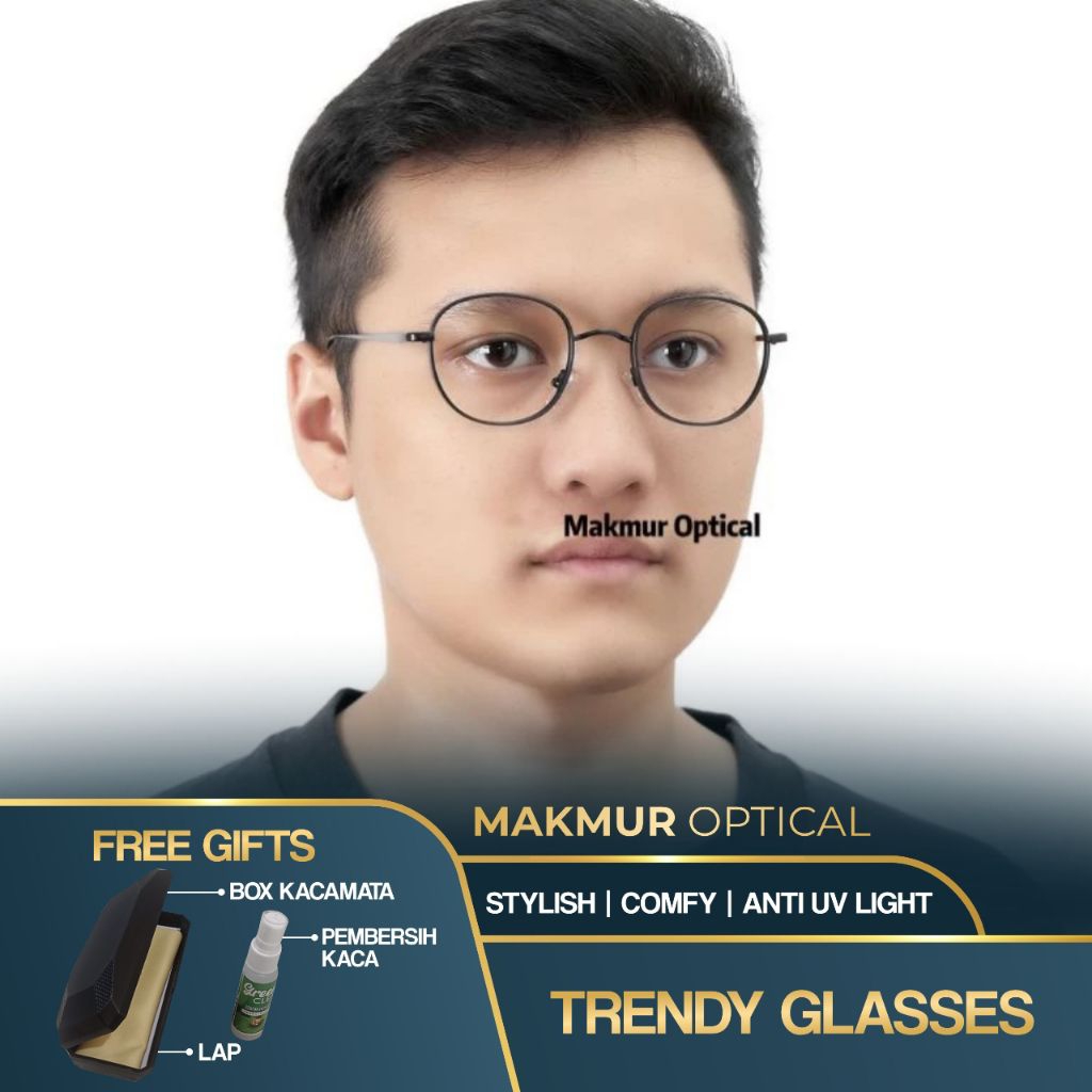 Round Iron Glasses - Unisex can request size minus/cyl/plus or normal ...