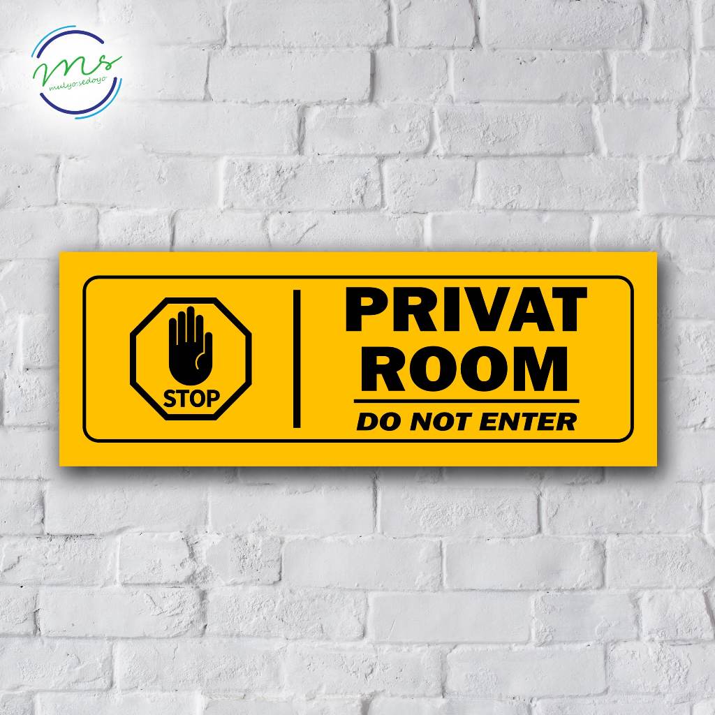 PRIVATE ROOM DISPLAY SIGN PRIVATE ROOM - CUSTOM STICKERS | Shopee ...