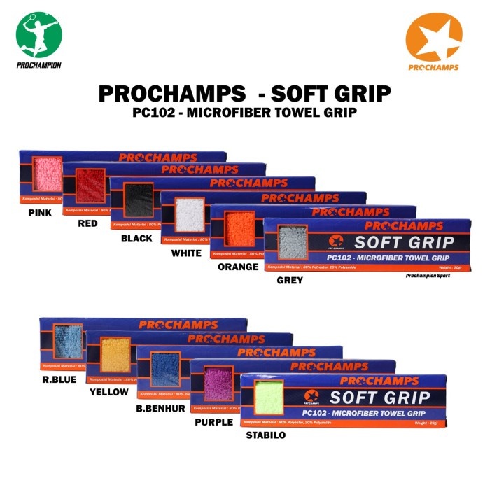 Prochamps Towel Super Grip Badminton Original | Shopee Philippines