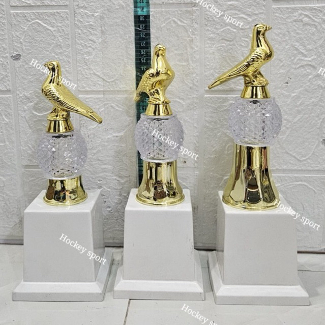 Imported Bird Trophy Bird-Shaped Trophy 1 SET 1 CUP/ (Round Trophy ...