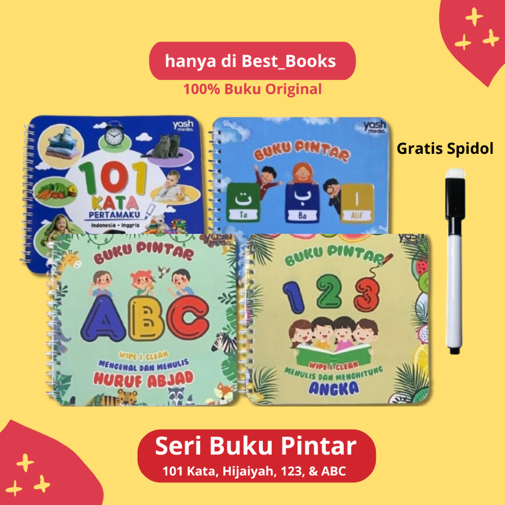 Yash Media - Smart Book Series (101 My First Words, Hijaiyah Smart Book ...