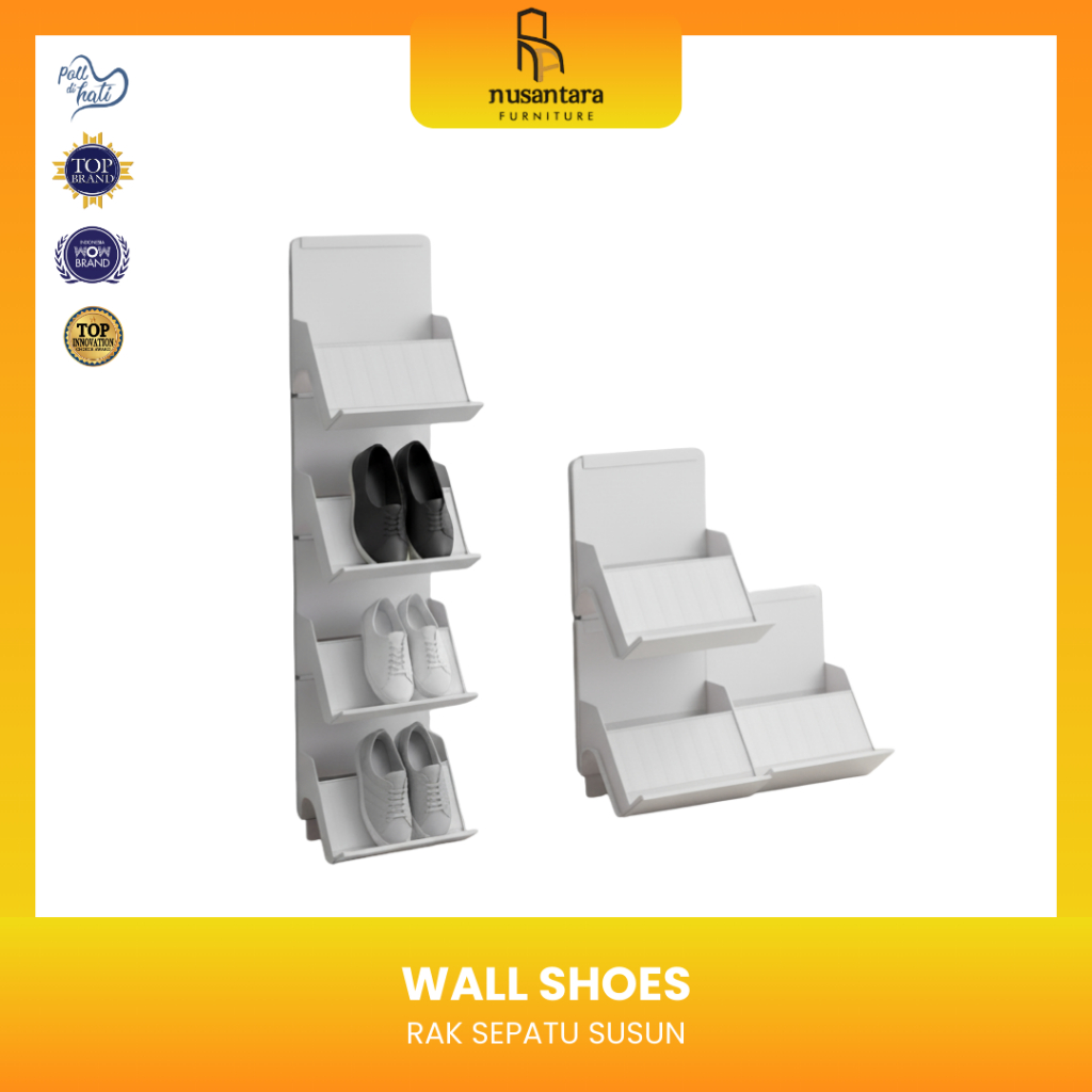 Stackable Shoe Rack Wall Shoes/ - Nusantara.nsf | Shopee Philippines
