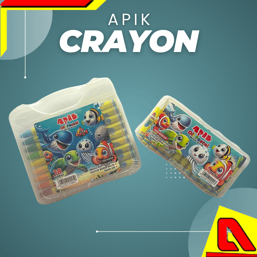 CRAYON APIK 12.24 COLORS - CRAYON APIK OIL PASTEL COLOR | Shopee ...