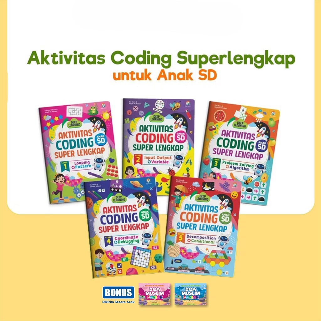 (Contents 5 Books & Bonus Junior Muslim Prayers) Super Complete Coding ...
