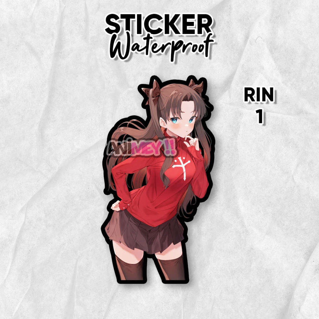 Rin Tohsaka Anime Fate Sticker Waterproof Anime Sticker/ | Shopee ...