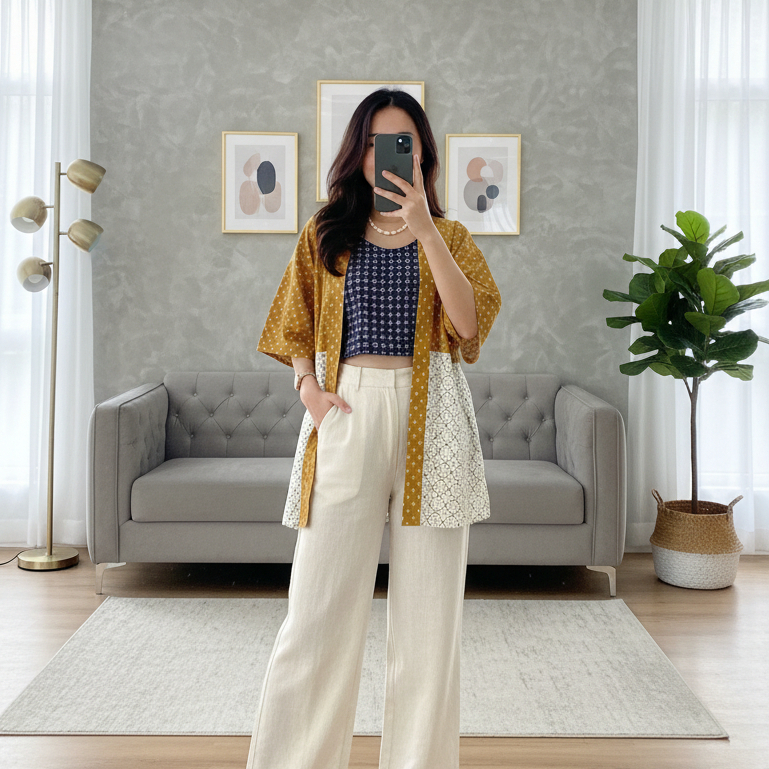 Batik ENOM - Unisex Outer Batik Modern Sora Series Motif - Batik ENOM ...
