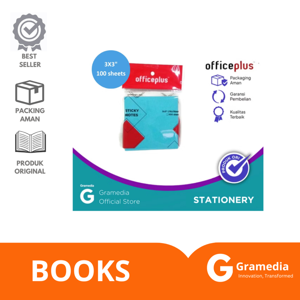 Gramedia Lampung -OfficePlus Sticky Note 3X3