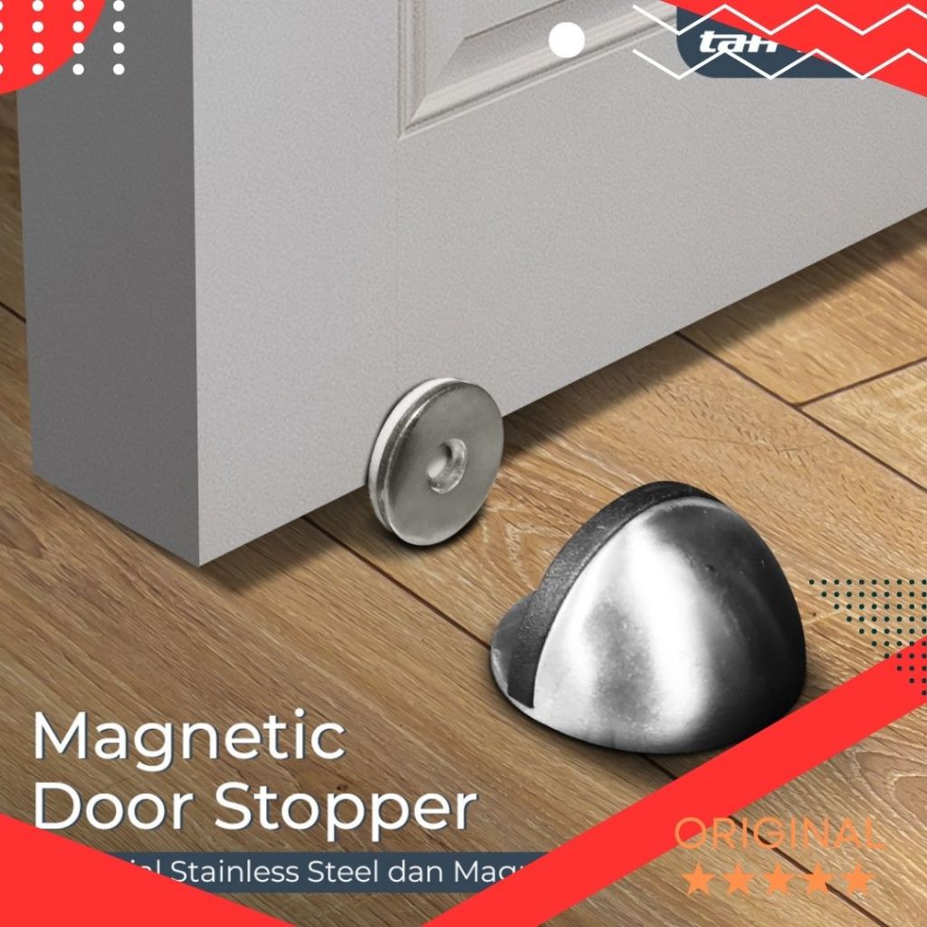 Strong Magnetic Door Stopper Home Door Stopper Bottom Stopper Stainless ...