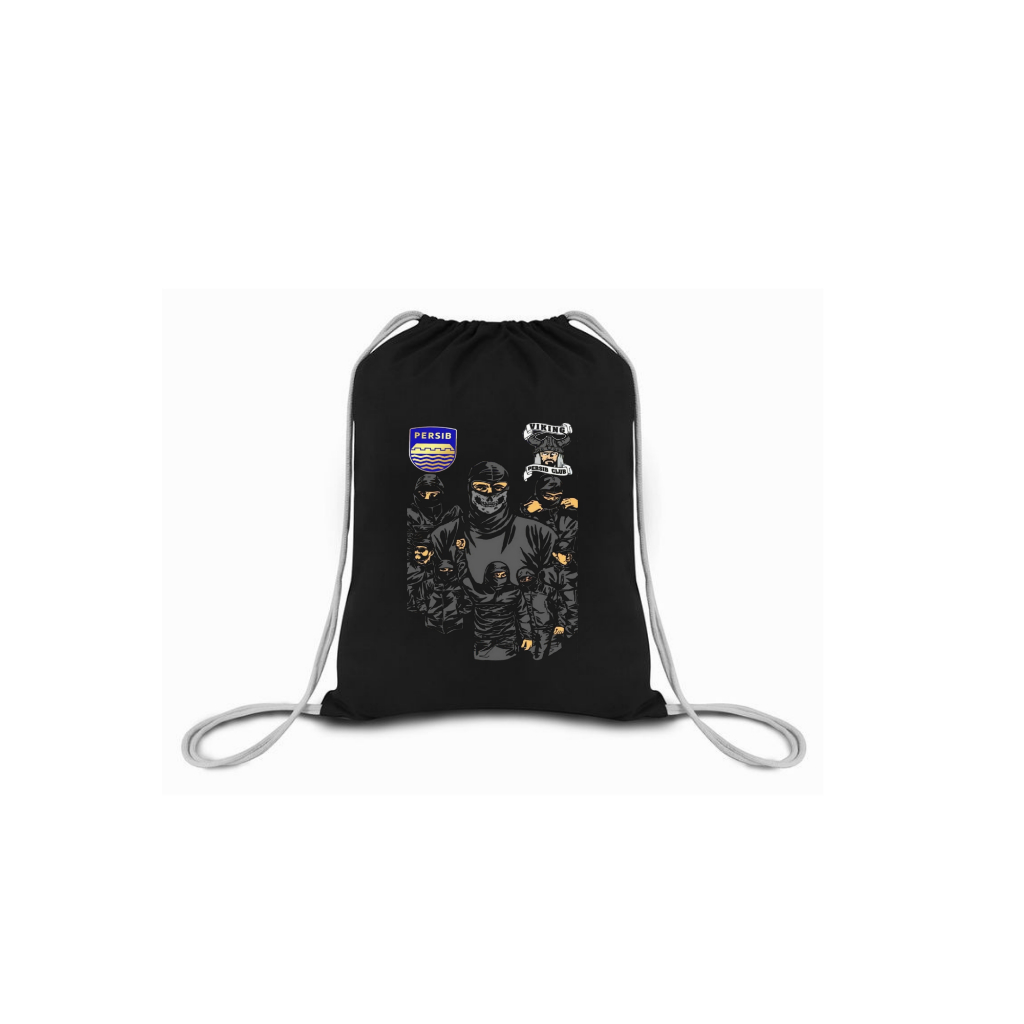 LB Drawstring Bag - Men's Thick Canvas Stringbag with PERSIB-VIKING-KDM ...
