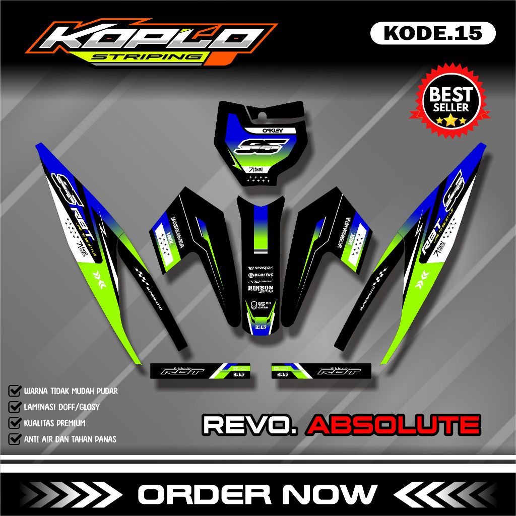 Decal Sticker Motor RBT/GTX REVO ABSOLUTE - Modified Duck Variation ...