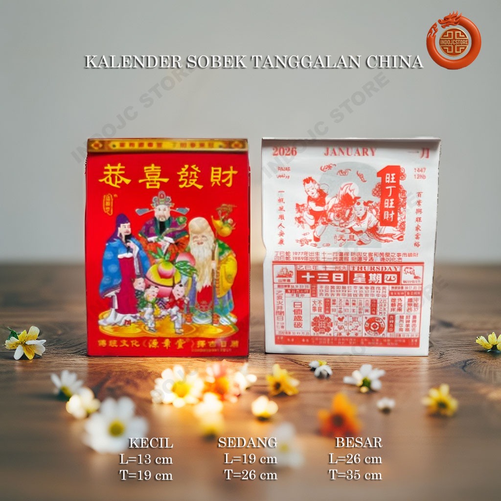 Daily Chinese Date Tear-Off Calendar 2026 new Chinese new Year | Shopee ...