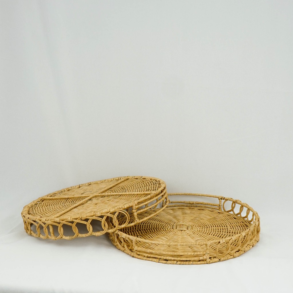 Jalin Alam Raven Rattan Tray Rattan Tray/ Tray/ natural Rattan ...